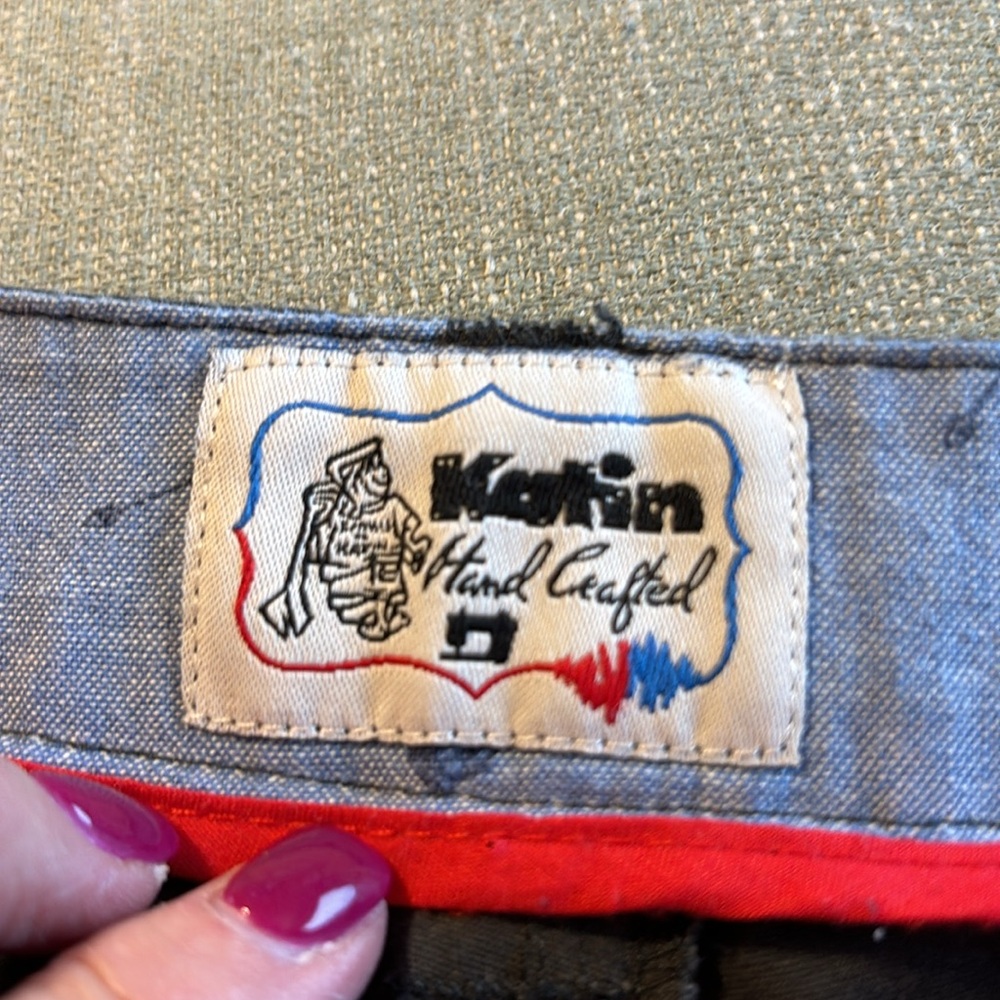 Katin Hand Crafted Shorts Men's Size 34 6.5" inseam Blue Climbing Rope Belt Loop - Picture 5 of 9